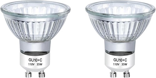 2pcs 35w gu10 halogen candle - 35w,